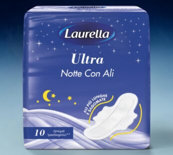 LAURELLA ART.01013.1 ASSORBENTI ULTRA NOTTE CON ALI RIPIEGATI 10PZ