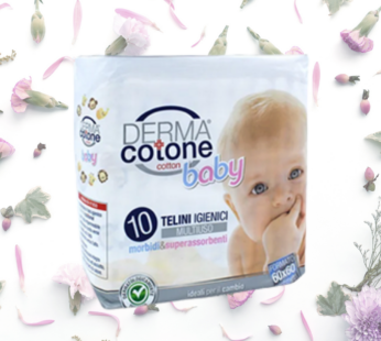DERMACOTONE TELINI IGIENICI PER BAMBINI 10PZ