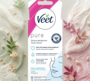 VEET STRISCE DEPILATORIE VISO PURE 16PZ