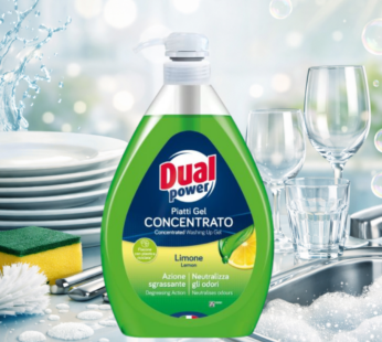 DUALPOWER PIATTI 1 LITRO CON DISPENSER LIMONE