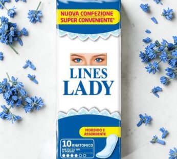 LINES LADY ASSORBENTI ANATOMICO 10PZ