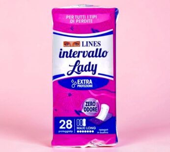 LINES SALVASLIP INTERVALLO LADY MAXI LONG RIPIEGATO 28PZ