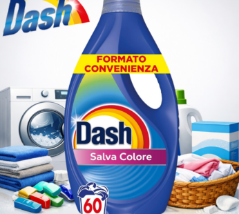DASH LAVATRICE 2,7 LITRI 60LAVAGGI SALVA COLORE