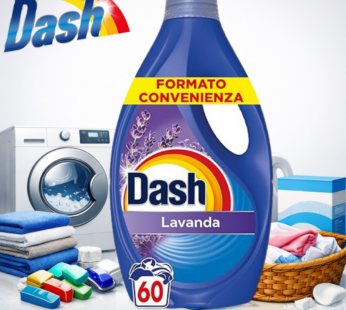 DASH LAVATRICE 2,7 LITRI 60LAVAGGI LAVANDA