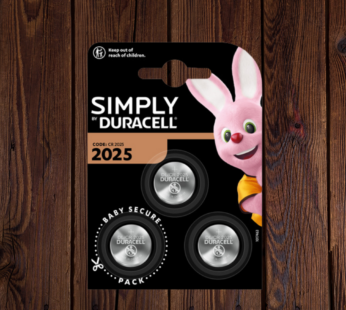 DURACELL PILE SIMPLY CR 2025 3PZ