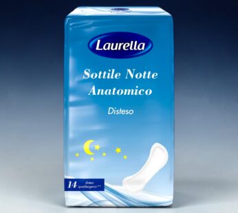 LAURELLA ART.01019.1 ASSORBENTI SOTTILE NOTTE ANATOMICO DISTESO 14PZ
