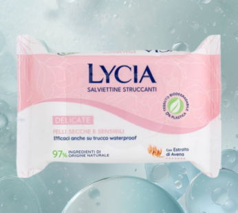 LYCIA SALVIETTINE POCKET STRUCCCANTI PELLI SENSIBILI 20PZ