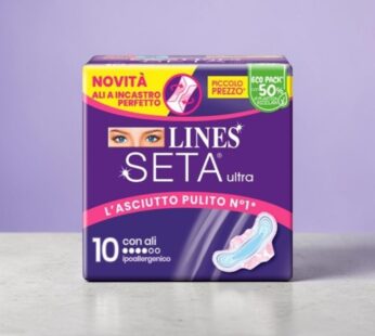 LINES ASSORBENTI SETA ULTRA CON ALI 10PZ
