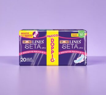 LINES ASSORBENTI SETA ULTRA PACCO DOPPIO CON ALI 20PZ