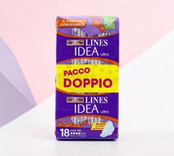 LINES ASSORBENTI IDEA ULTRA PACCO DOPPIO GIORNO CON ALI 18PZ