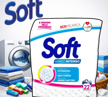 SOFT LAVATRICE IN POLVERE 22 MISURINI BIANCO INTENSO