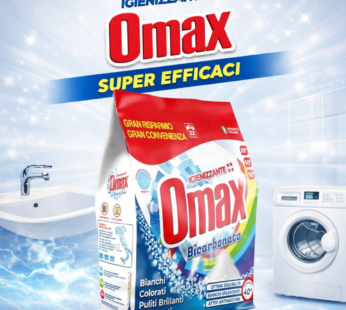 OMAX LAVATRICE IN POLVERE 22 MISURINI BICARBONATO