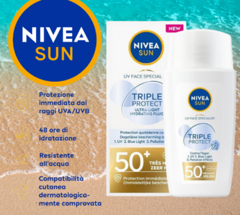 NIVEA SOLARE FLUIDO VISO TRIPLE PROTECT 40ML SPF50+
