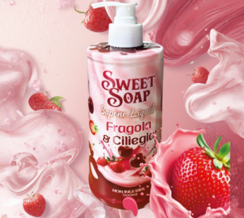 SWEET SOAP SAPONE LIQUIDO 500ML FRAGOLA & CILIEGIA
