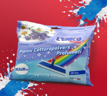 UNICO PANNO STATICO 20PZ LAVANDA & CAMOMILLA