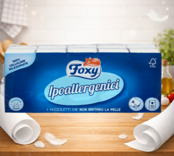 FOXY FAZZOLETTI IPOALLERGENICI 10PZ