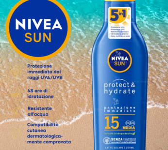 NIVEA SOLARE LATTE PROTECT&HYDRATE 200ML SPF15