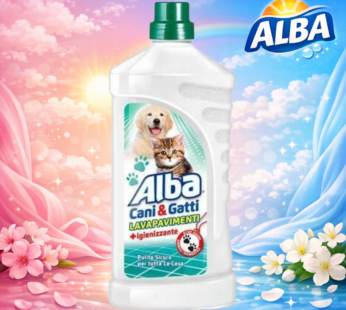 ALBA PAVIMENTI 1 LITRO IGIENIZZANTE CANI & GATTI