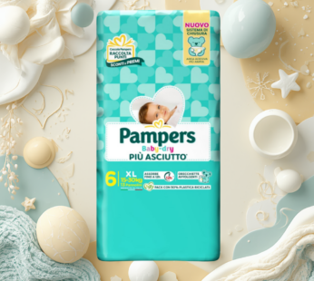 PAMPERS PANNOLINI BABY DRY 15-30KG XL TG.6