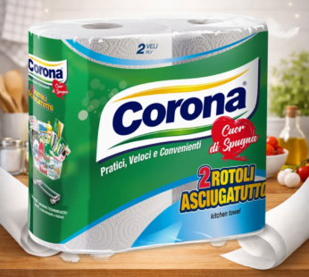 CORONA CARTA SPUGNA CASA 2 ROTOLI