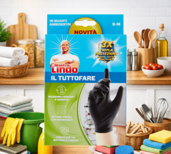 MASTROLINDO GUANTI CUCINA TUTTOFARE NERO S/M