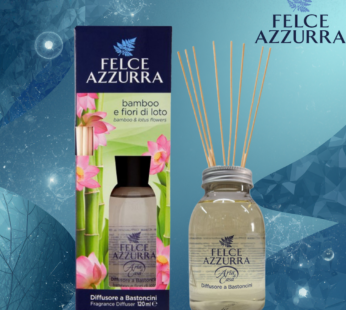 FELCE AZZURRA ARIA CASA PROFUMATORE BACCHETTE 120ML BAMBOO E LOTO