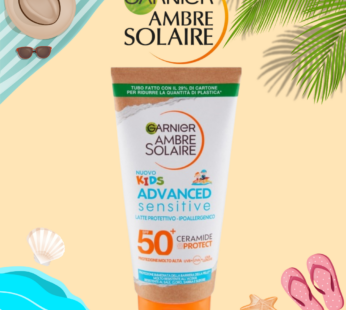 GARNIER SOLARE CREMA TUBO KIDS ADVANCED SENSITIVE 175ML SPF50+
