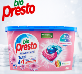 BIO PRESTO LAVATRICE POWER CAPS COLOR 18PZ