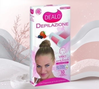DEALO STRISCE DEPILATORIE VISO KARITE 10PZ ART16020
