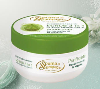 SPUMA DI SCIAMPAGNA VASO SCRUB 250ML TE  MATCHA
