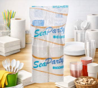 SEAPARTY BICCHIERE ACQUA 200CC BIANCO