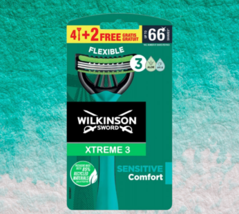 WILKINSON RASOIO XTREME3 FLEXIBLE SENSITIVE COMFORT 4+2PZ