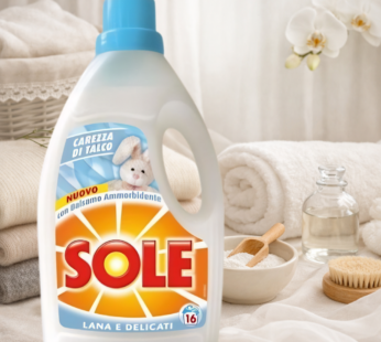 SOLE CAPI DELICATI 16LAVAGGI 1LITRO CAREZZA DI TALCO