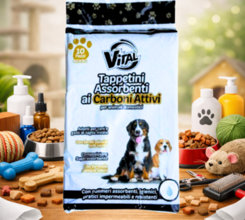 VITAL TAPPETINI IGIENICI PET CARBONE 60X90 10PZ