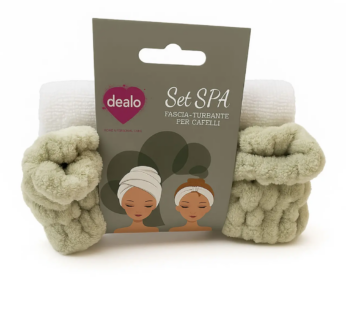 DEALO SET SPA TURBANTE + FASCIA PER CAPELLI ART.01210