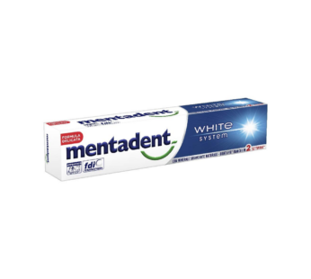 MENTADENT DENTIFRICIO 75ML WHITE SYSTEM