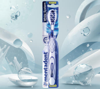MENTADENT SPAZZOLINO WHITE SYSTEM MEDIO