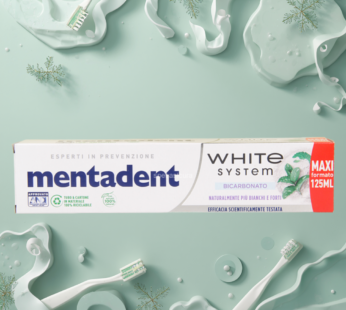 MENTADENT DENTIFRICIO 125ML BICARBONATO WHITE SYSTEM