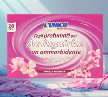 UNICO FOGLI ASCIUGATRICE FLOREALE 20PZ
