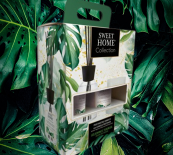 SWEET HOME CONF.PROFUMATORE BACCHETTE 100ML + CANDELA GELSOMINO