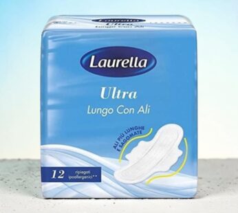 LAURELLA ART.01012.1 ASSORBENTI ULTRA LUNGO CON ALI RIPIEGATI 12PZ