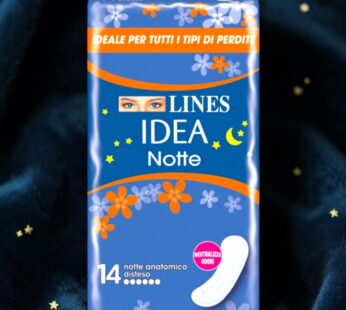 LINES IDEA NOTTE ASSORBENTI EXTRA LUNGO IPOALLERGENICO 14 PZ