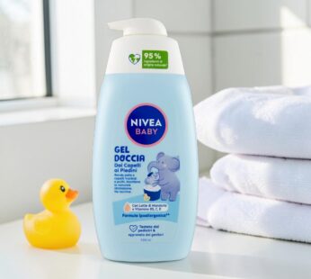 NIVEA BABY GEL DOCCIA CON DOSATORE 500ML DAI CAPELLI AI PIEDINI