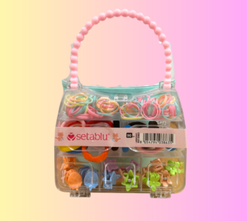 SETABLU SET BORSETTA ELASTICI MINI+MOLLETTINE