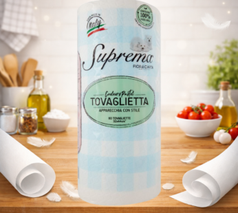 FIOR DI CARTA SUPREME TOVAGLIETTE 80STRAPPI AZZURRO