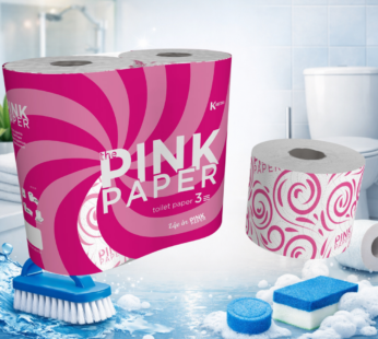 KARTIKA CARTA IGIENICA PINK PAPER 4ROTOLI