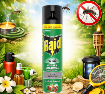 RAID SPRAY 400ML MOSCHE E ZANZARE PROFUMATO