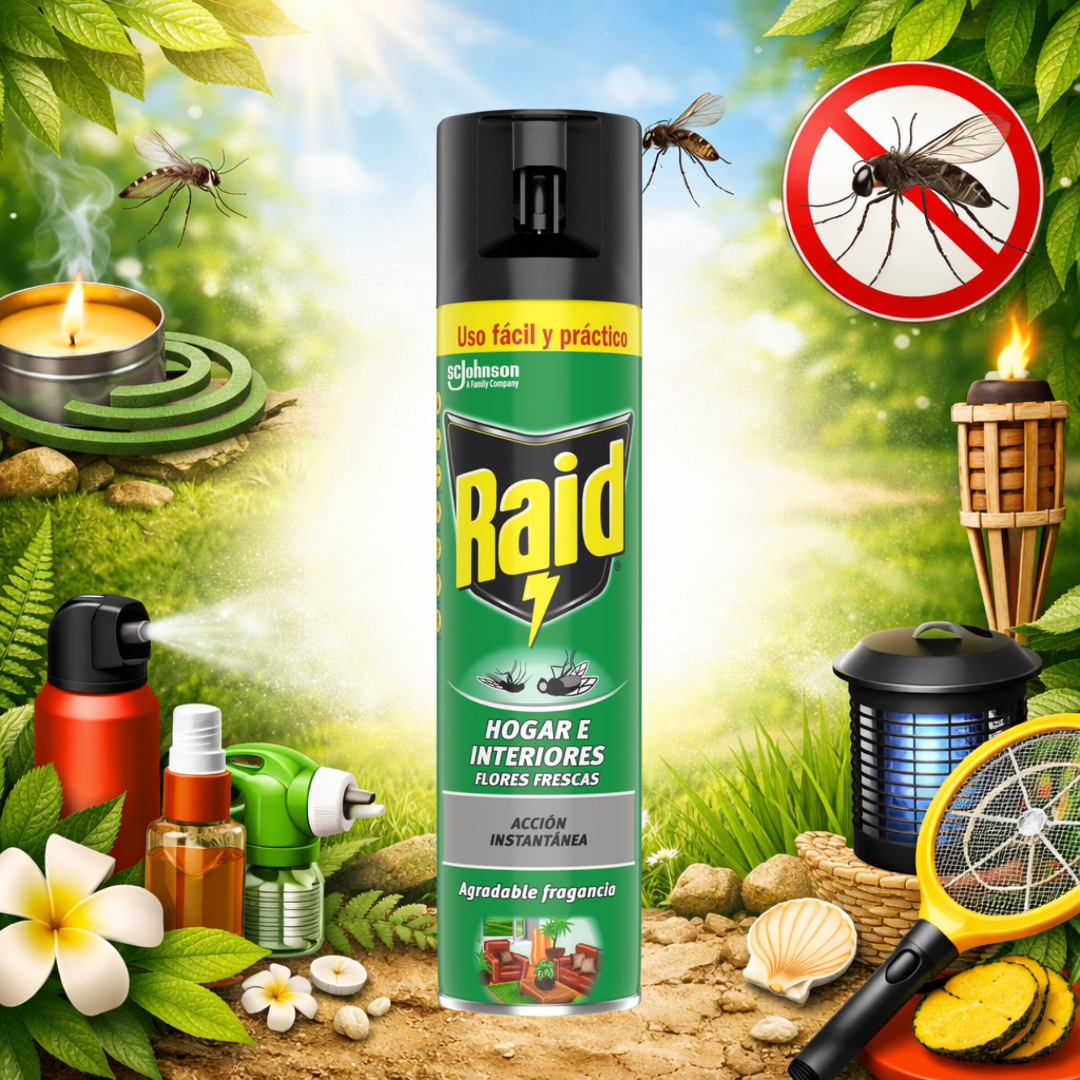 RAID SPRAY 400ML MOSCHE E ZANZARE PROFUMATO