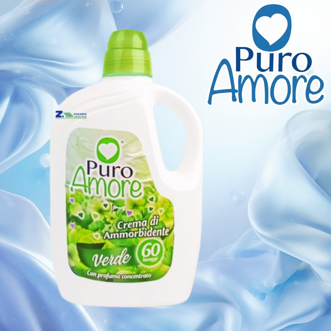 PURO AMORE AMMORBIDENTE 3LT 60LAVAGGI VERDE