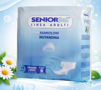 SENIOR BELL PANNOLONI MUTANDINA TG.L 15PZ